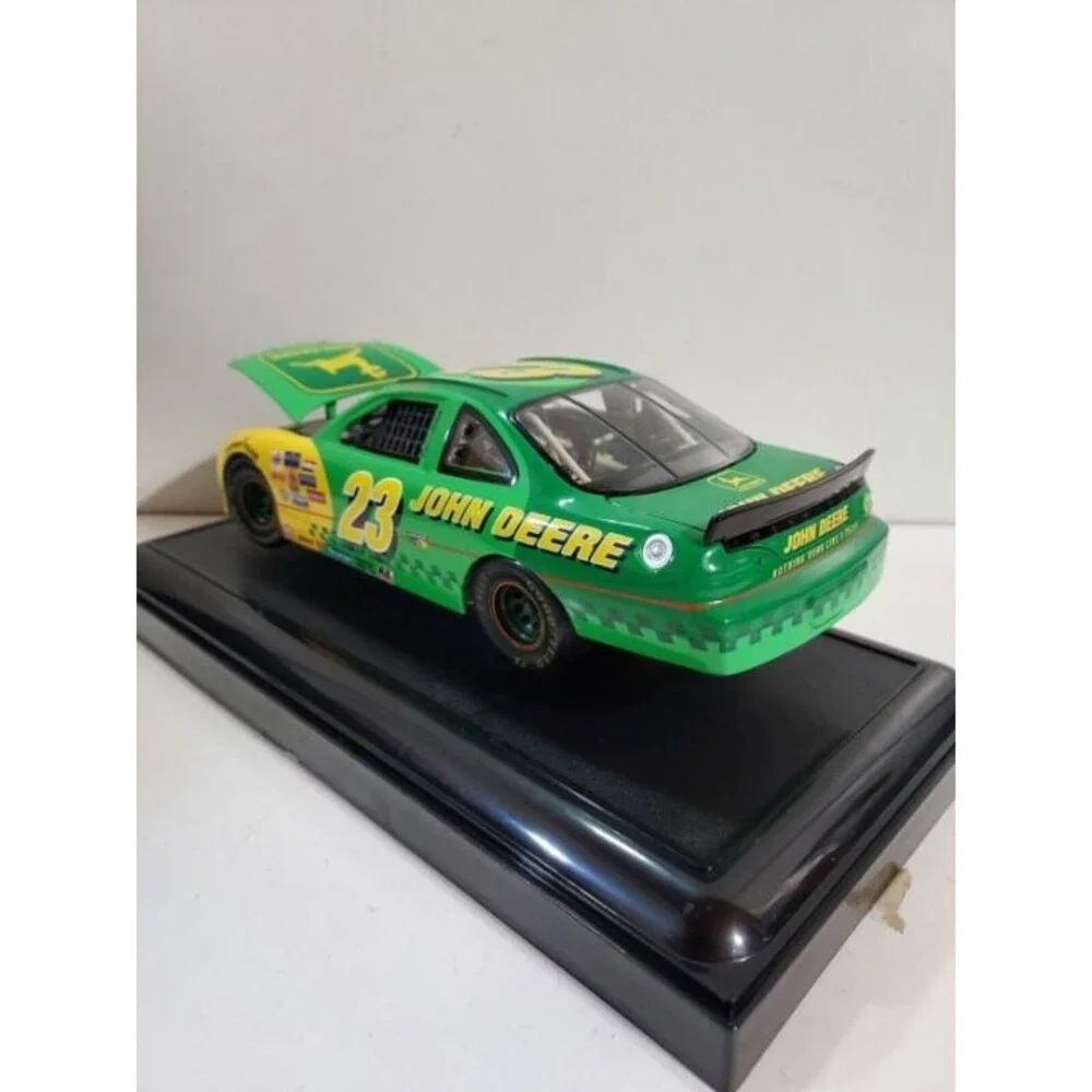 Ertl 1:18 Die Cast 1996 John Deere 23 Pontiac Grand Prix NASCAR Stock Car w/Case
